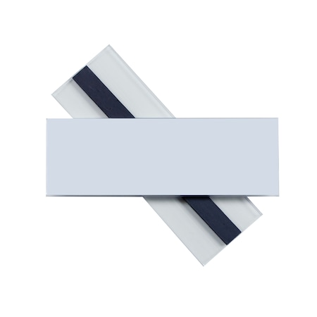 C-Line Products Clear Magnetic Label Holders, Side Load, 6 x 2, Clear, PK100 87820-BX